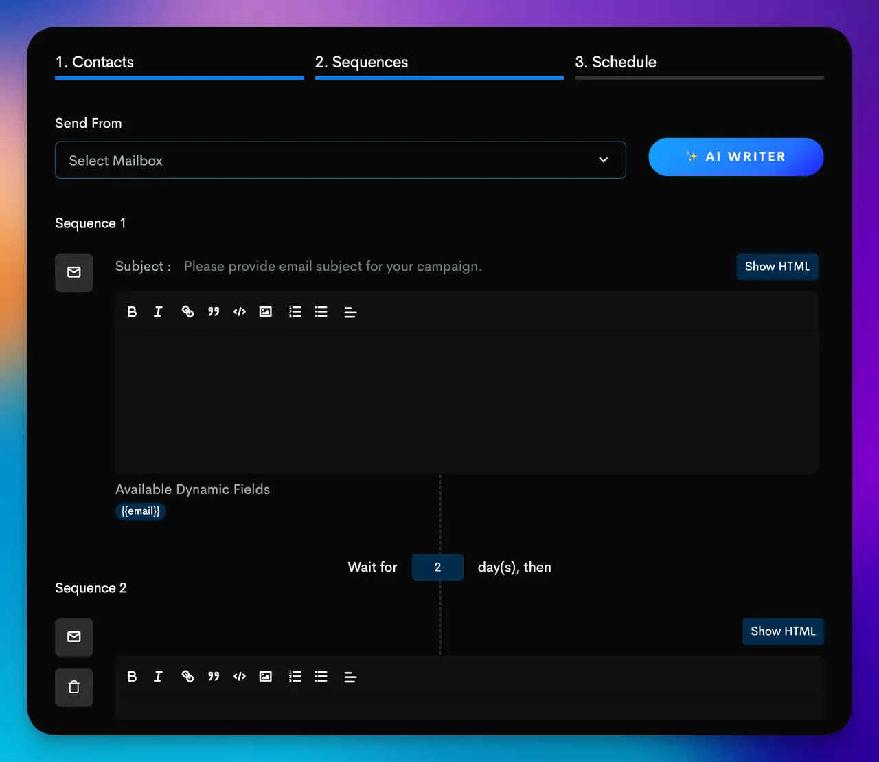 Campaign Sequence with Automated Follow-Ups